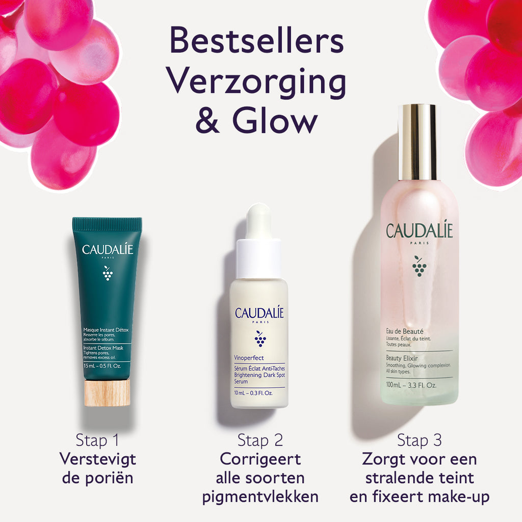 Caudalie - Trio Bestsellers Verzorging & Glow Set
