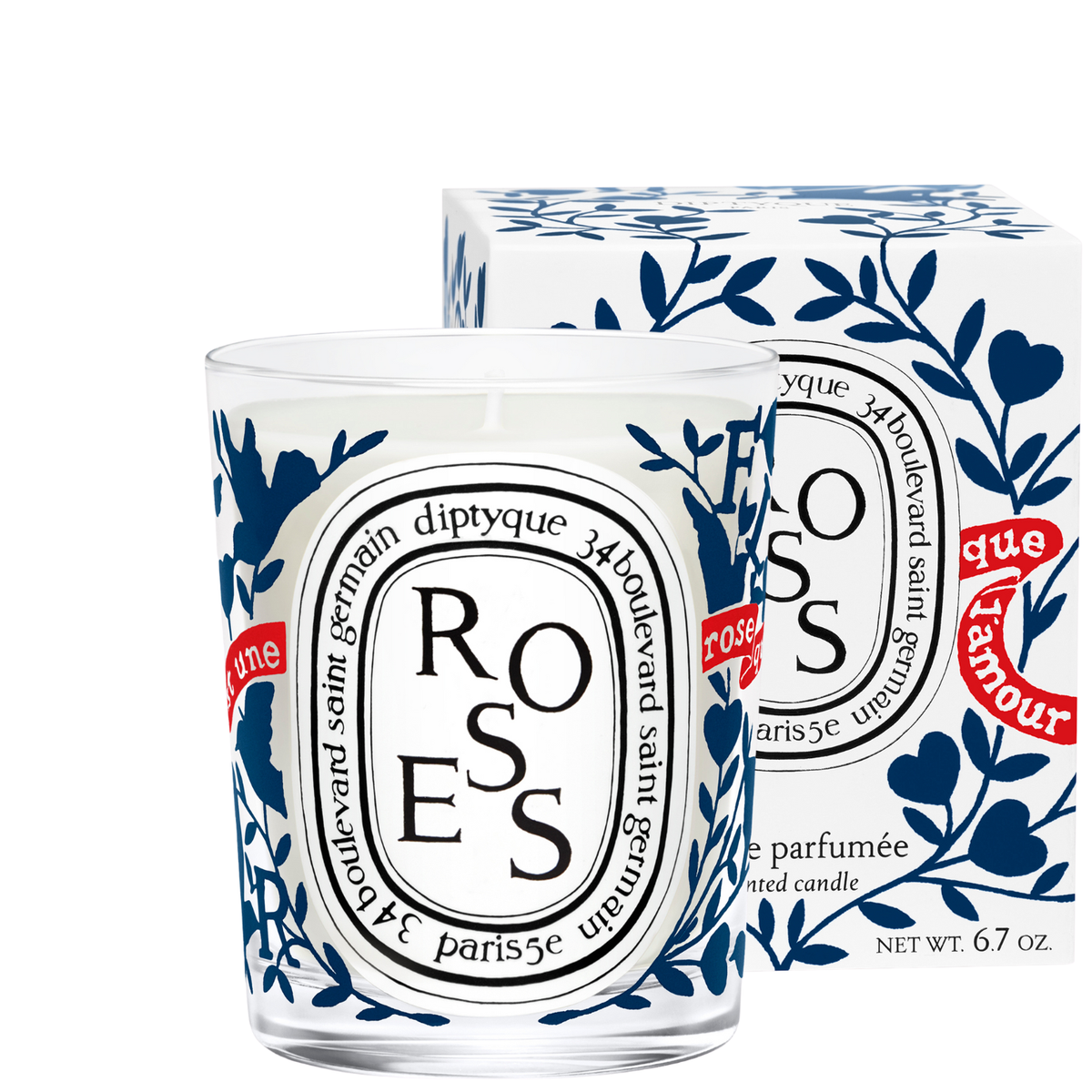 Roses Kerze (Valentinstagsedition)