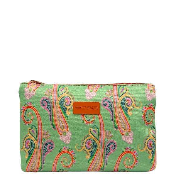 Etro Toilettas Paisley Green Envelope Medium