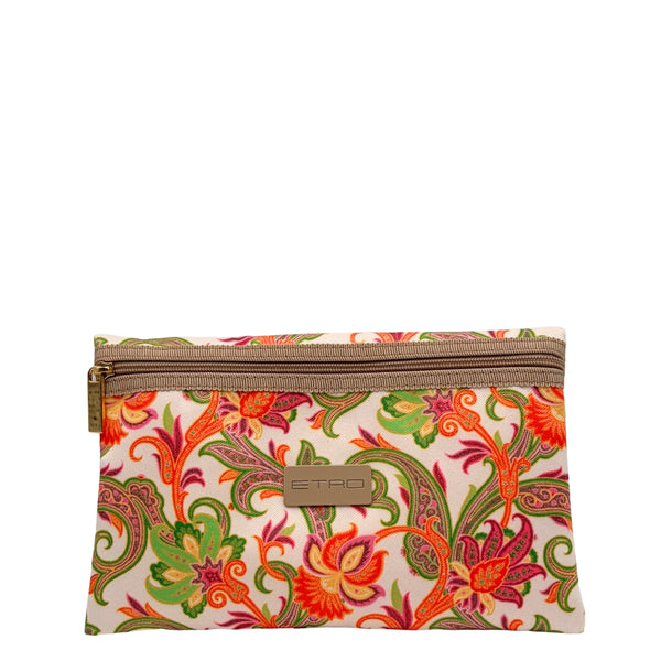 Etro Toilettas Orange Flower Envelope Small Zipper