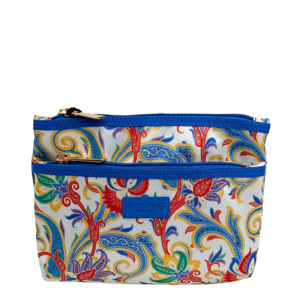 Etro Toilettas Light Blue Double Zipper