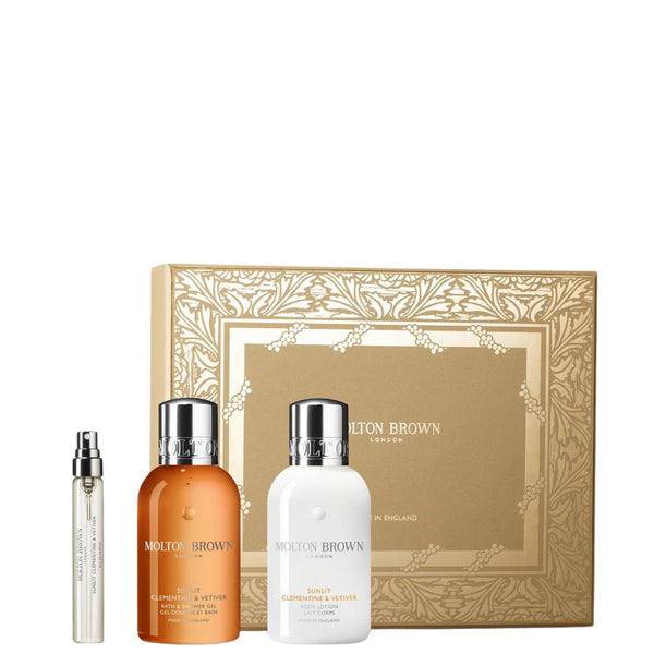 Sunlit Clementine & Vetiver Travel Gift Set 2025