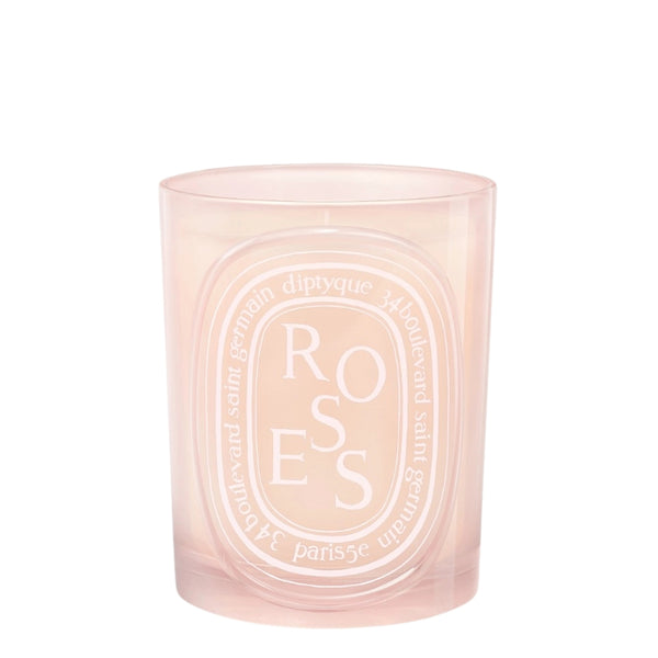 Roses Colored Medium Candle