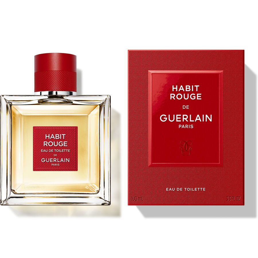 香水(男性用) Guerlain Habit Rouge Edt vintage 100ml Guerlain - Habit Rouge - Eau de Toilette – Celeste Parfums